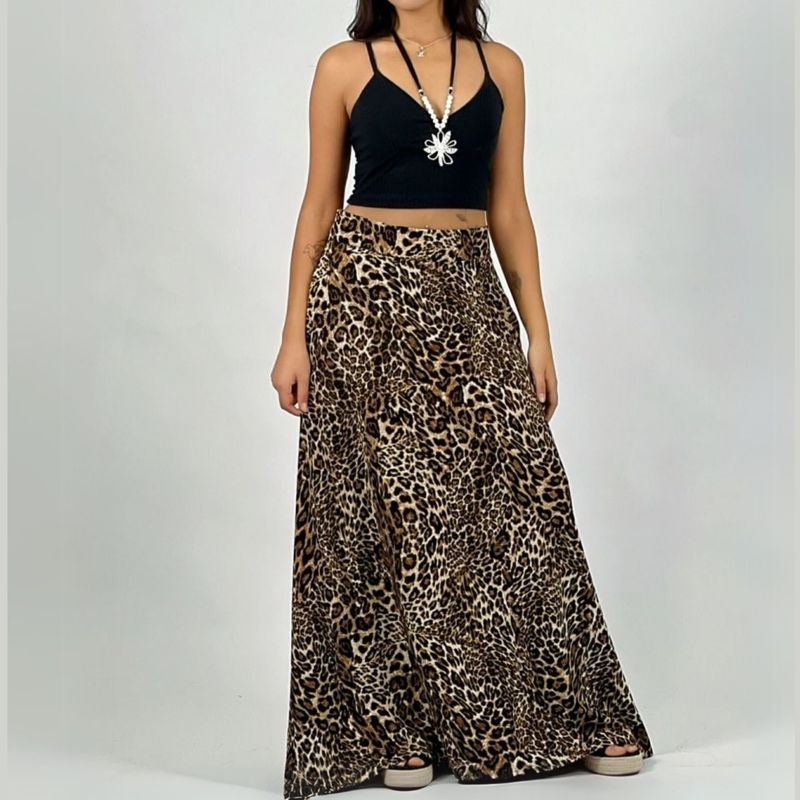 ARRAKASTA - Falda estampada animal print
