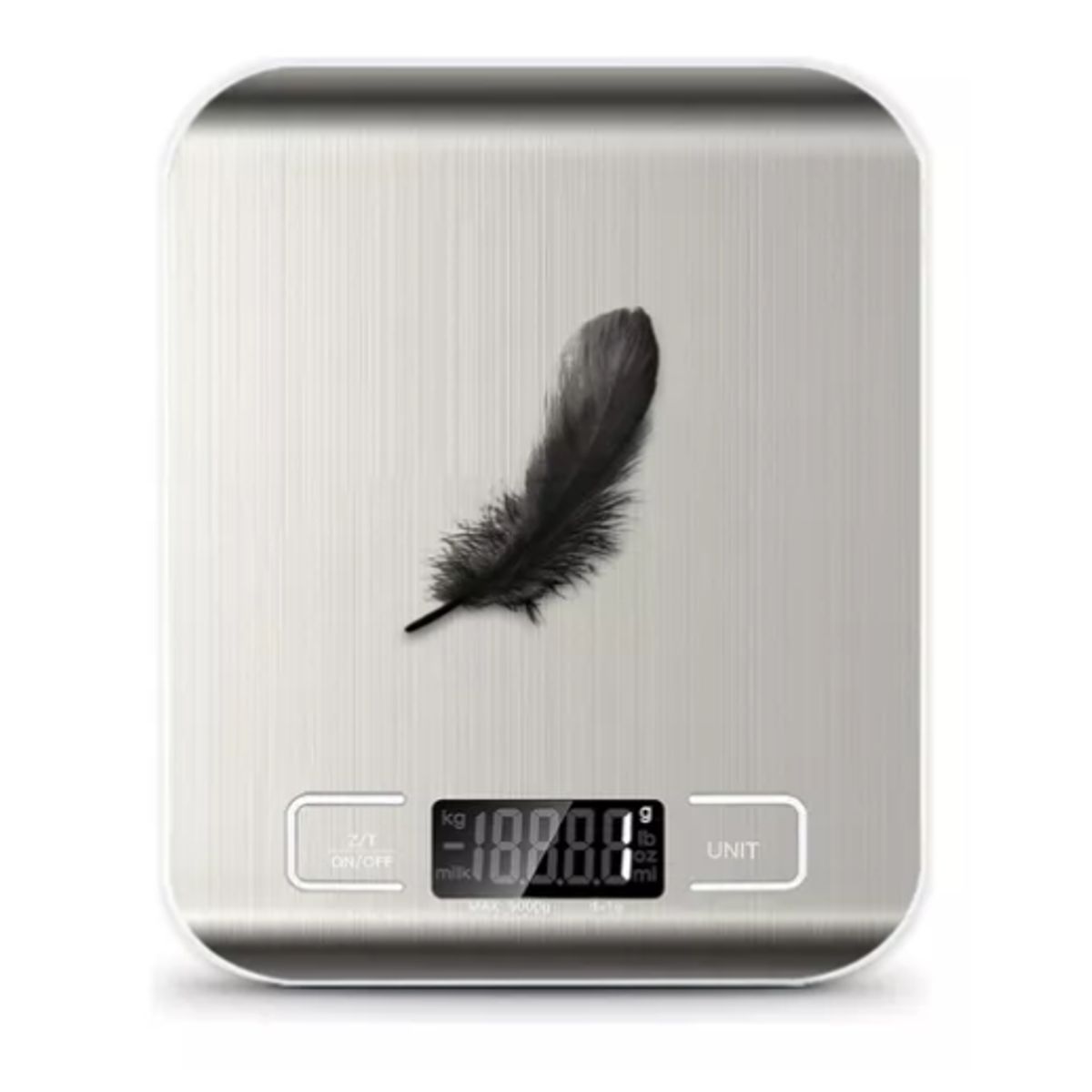 GENERICO - Báscula De Cocina Digital Báscula De Alimentos Para Horne Color Plateado 5KG