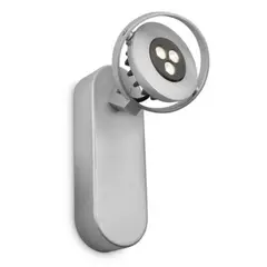 TEMPORA - Foco direccionable aluminio gris LED