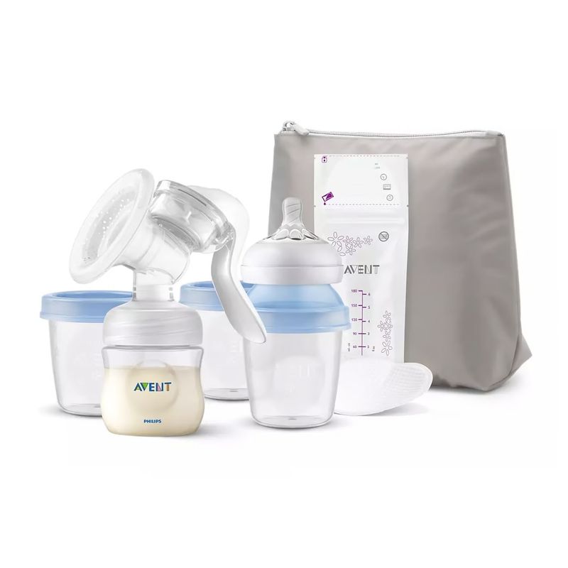 AVENT - Extractor de leche Avent + contenedores de leche SCF43015