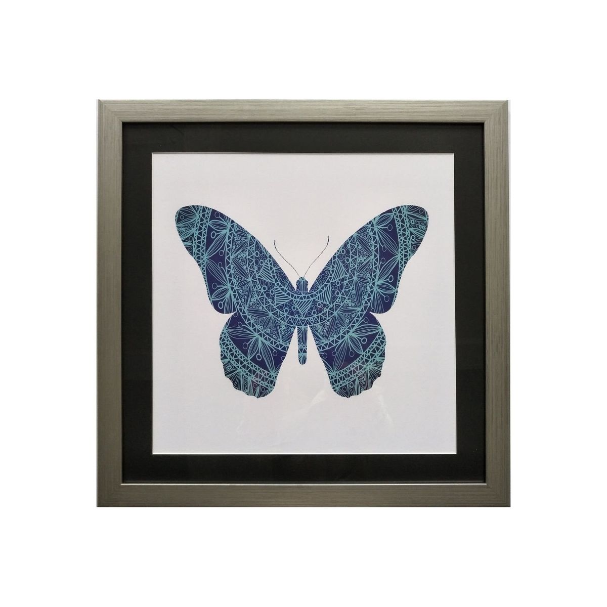 RONDA - Cuadro Lamina Mariposa Celeste 50x50 cm