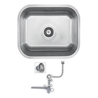 Lavacopas Bajo Cubierta Acero Inoxidable 44x39x20 Cm