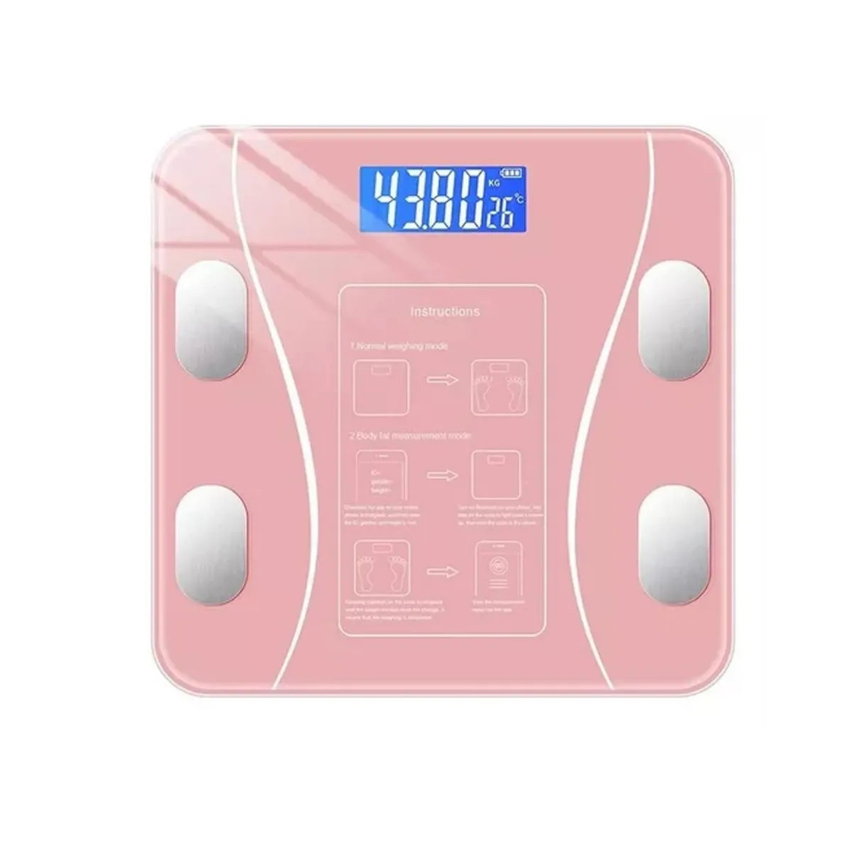 GENERICO - Pesa Balanza Bascula Corporal Baño Digital Microlab