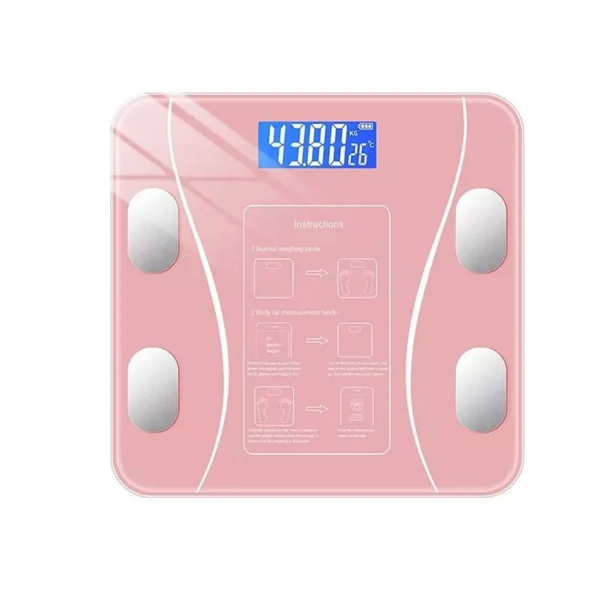 GENERICO - Pesa Balanza Bascula Corporal Baño Digital Microlab