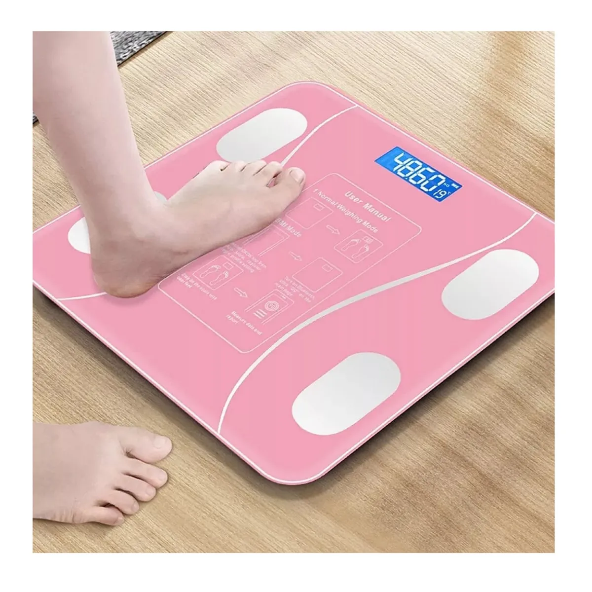 GENERICO - Pesa Balanza Bascula Corporal Baño Digital Microlab