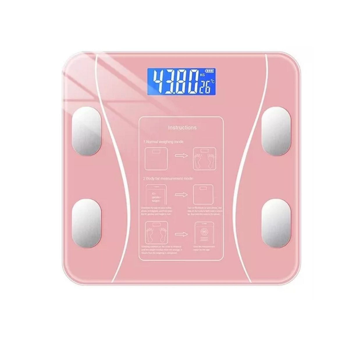 GENERICO - Pesa Balanza Bascula Corporal Baño Digital Microlab