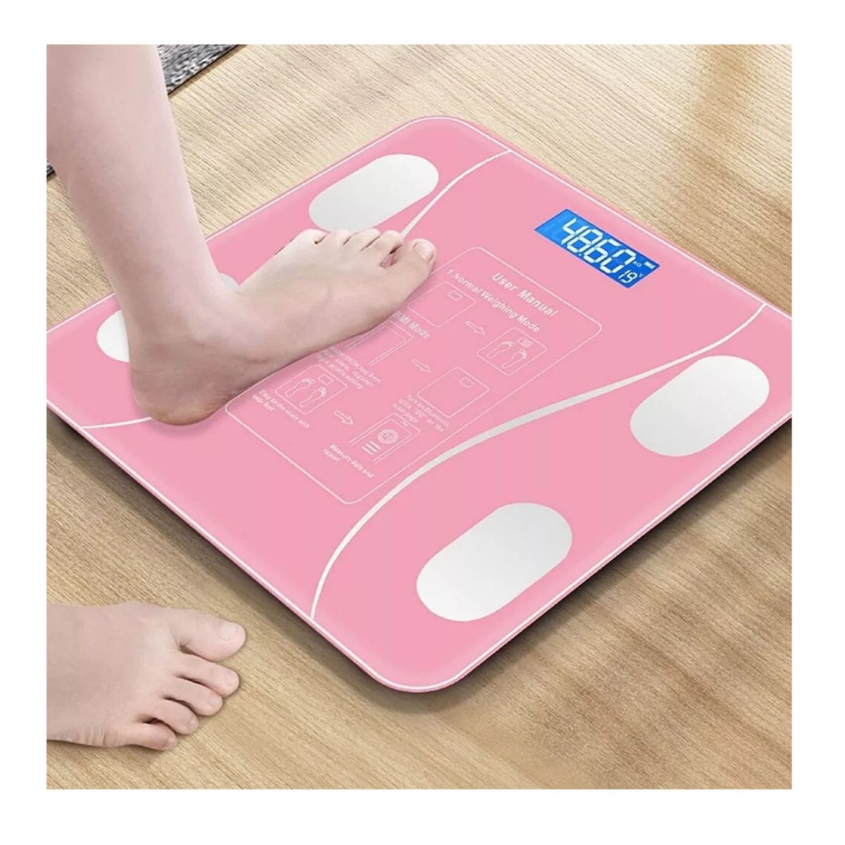 GENERICO - Pesa Balanza Bascula Corporal Baño Digital Microlab