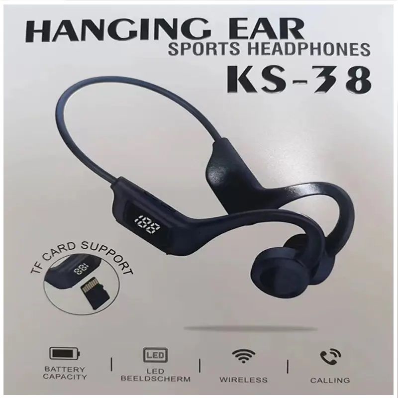 GENERICO - Audífonos inalámbricos Bluetooth Open-Ear Bone Conduction IPX-5 KS38