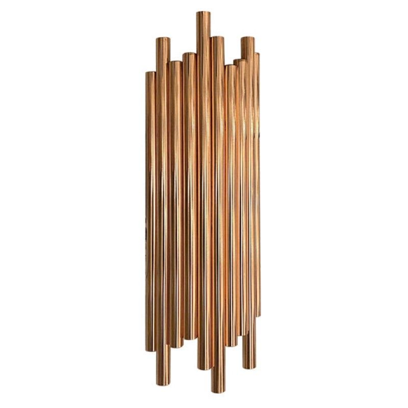 TEMPORA - Apliqué cobre tubular con dos luces