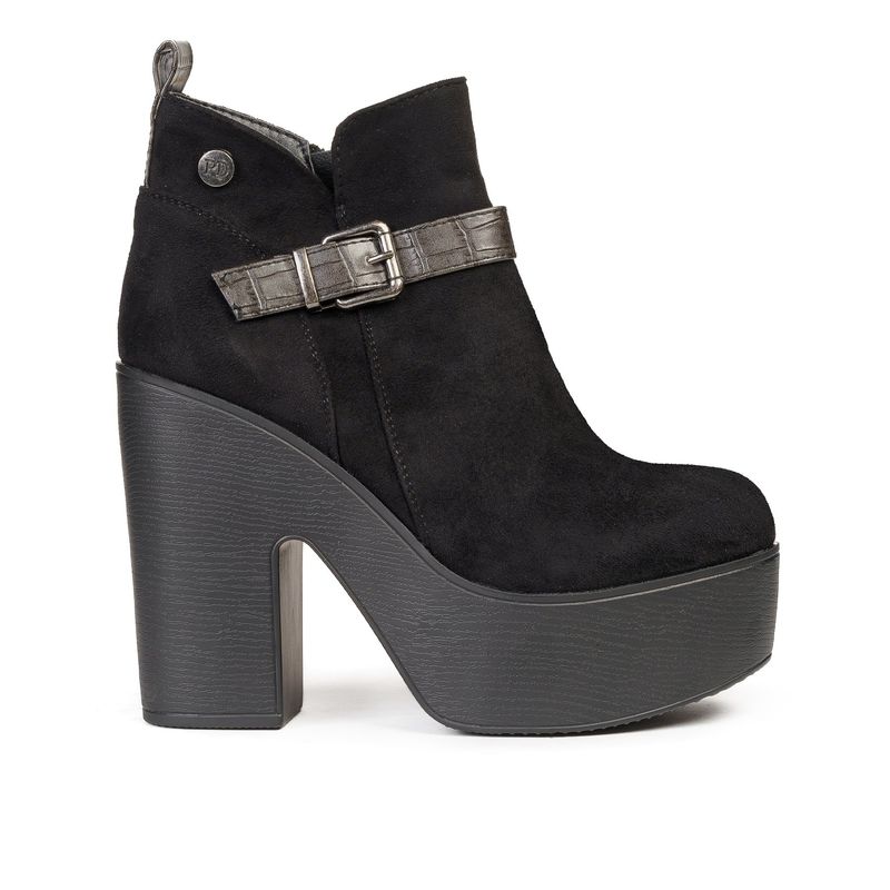 CHINITOWN - Botín Casual Mujer Negro Zidaina Chinitown