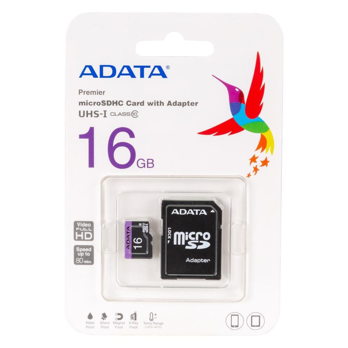 ADATA - Tarjeta Adata Premier 16gb Microsdxc Con Adaptador Sd