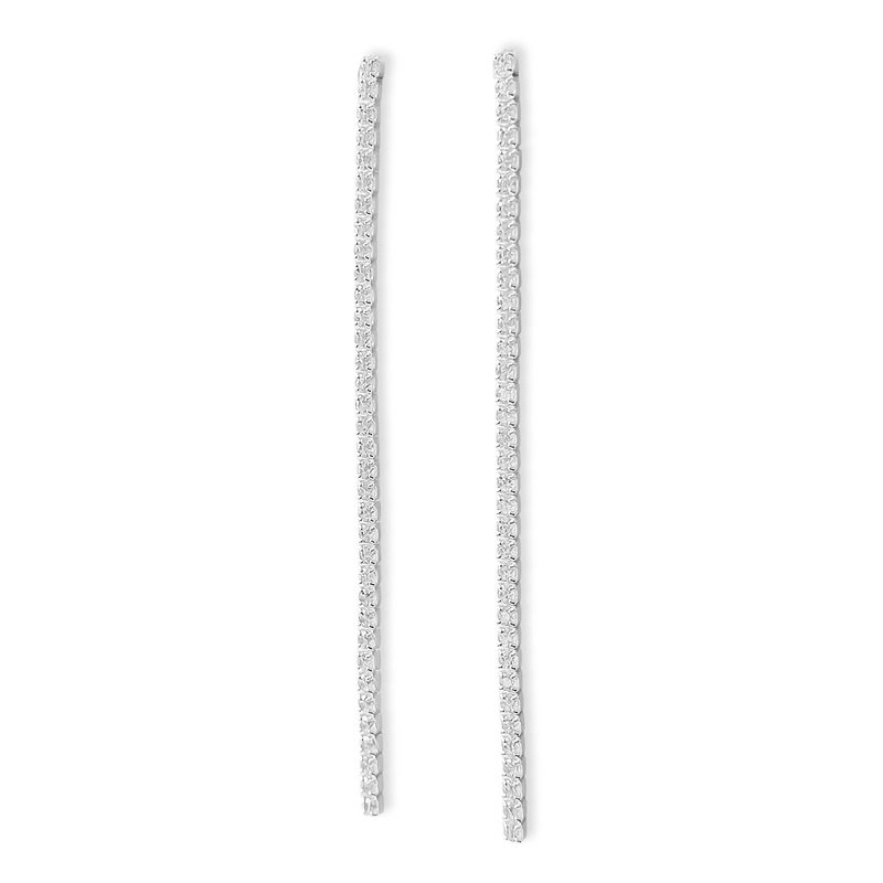 ANDREA COGGIOLA JOYAS - Aros Daria Cintillo Circones Blancos Plata Fina 925
