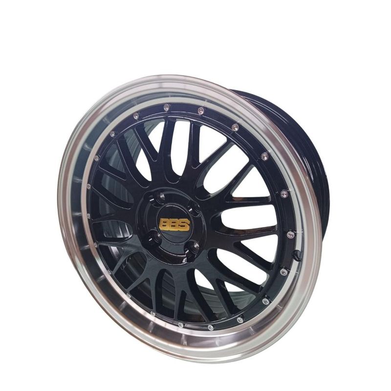 GENERICO - Juego de Llantas 16x7 4x100 Et40 black machine lip 506