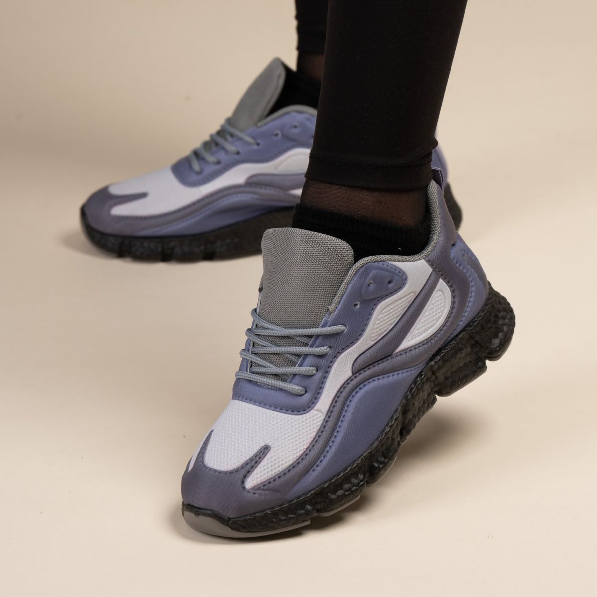 CHINITOWN - Zapatilla Deportiva Mujer Gris Loa Chinitown