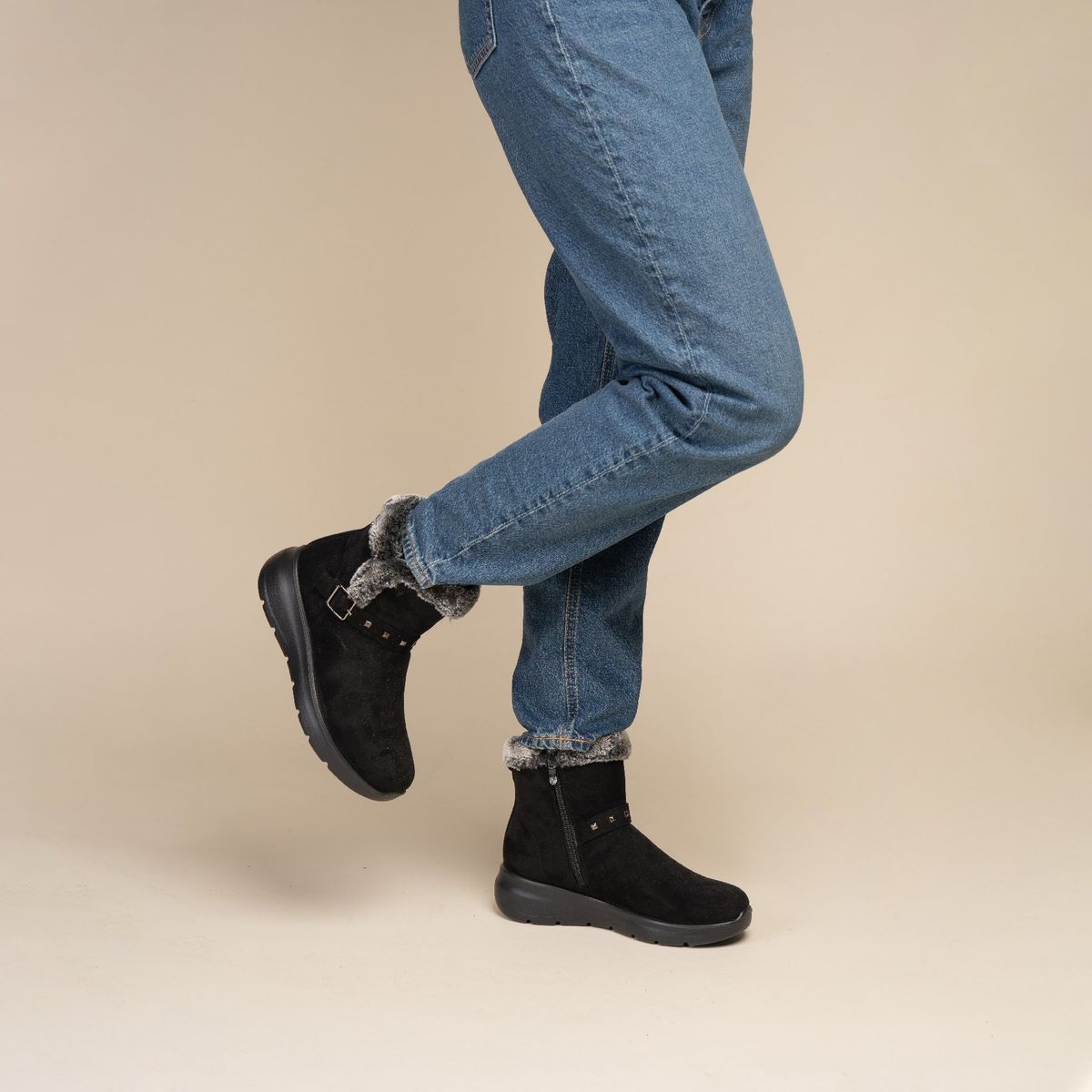 CHINITOWN - Botín Casual Mujer Negro Karianne Chinitown