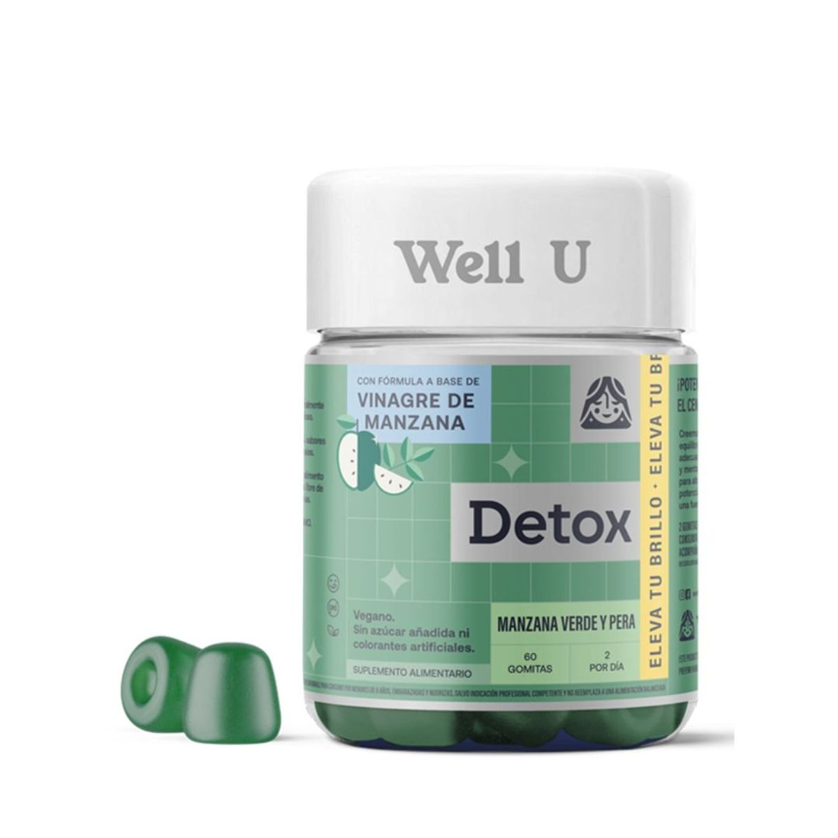 WELL U - GOMITAS VINAGRE DE MANZANA VITAMINA B12 CROMO 60UN WELL U