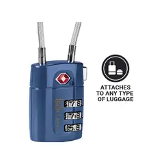 GO TRAVEL - PAR DE CANDADOS TSA CON CABLE NEW