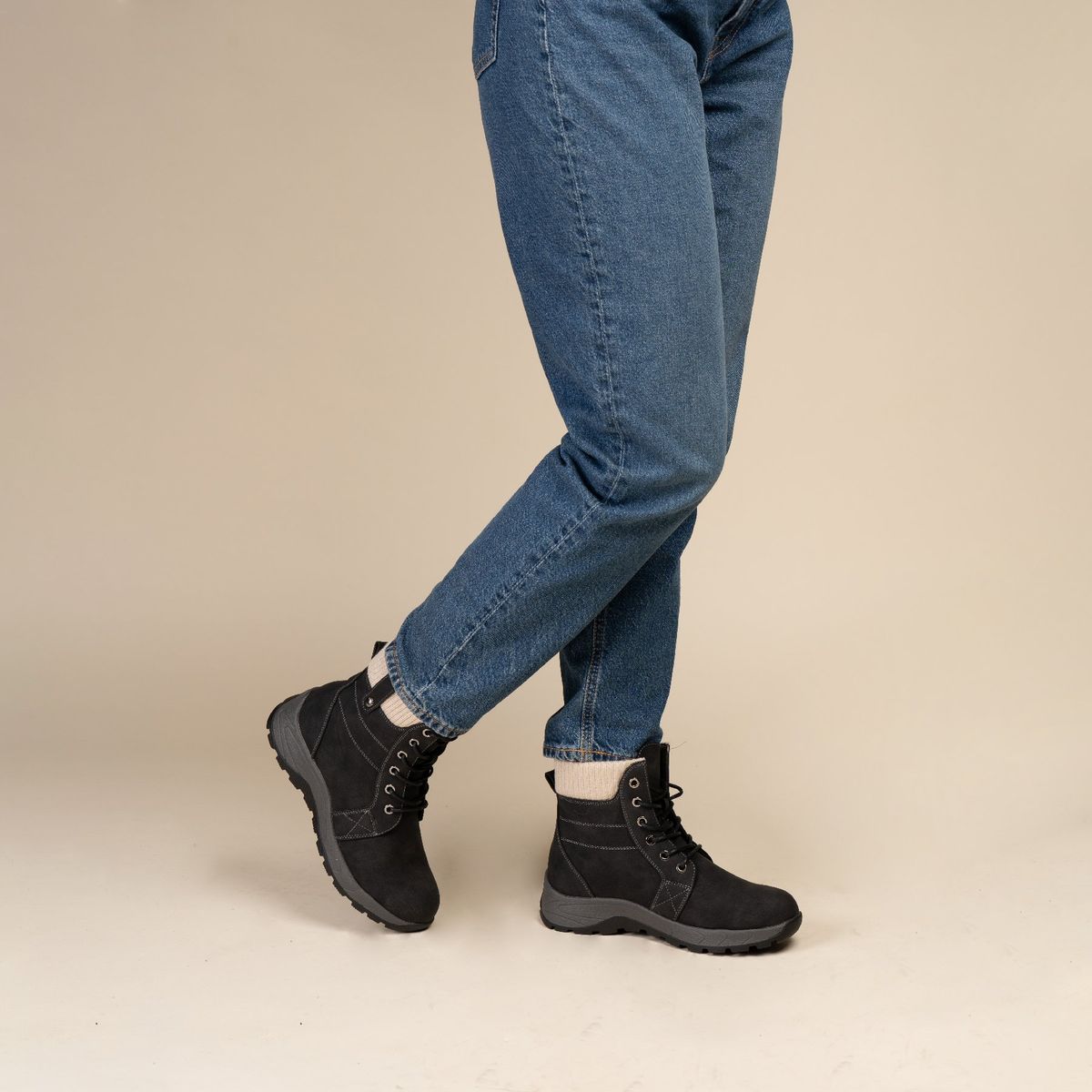 CHINITOWN - Botín Casual Mujer Gris Skylar Chinitown