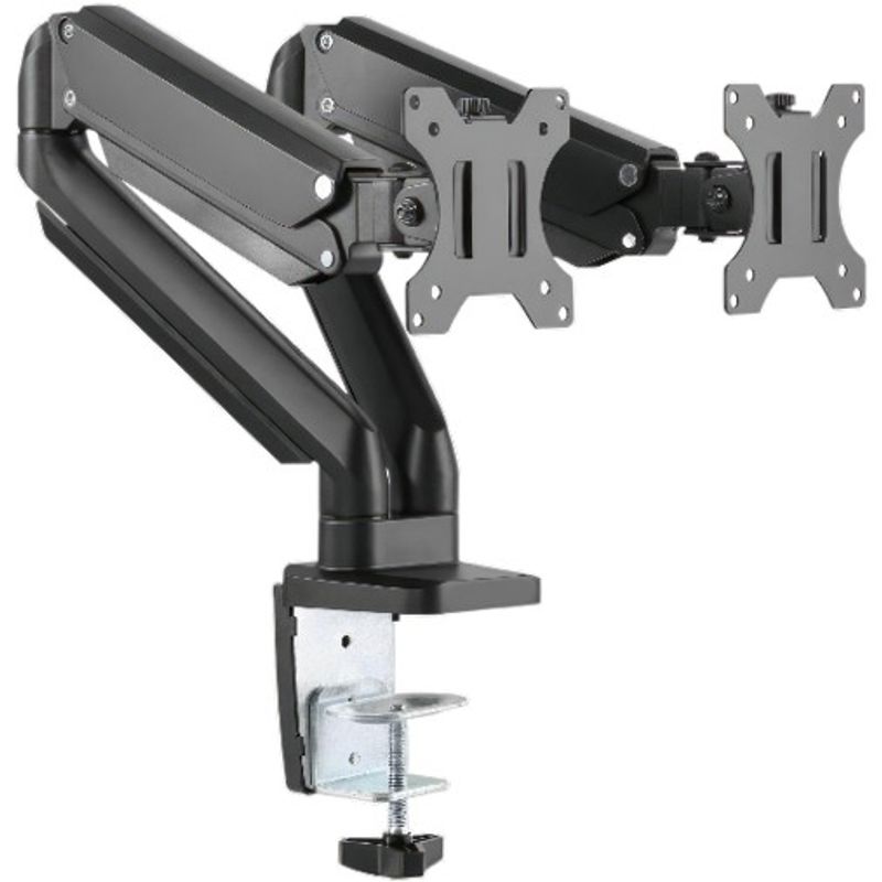 EMETRES - Soporte Brazo Doble Para Monitor 17 a 32 Pulgadas Emetres Color Negro