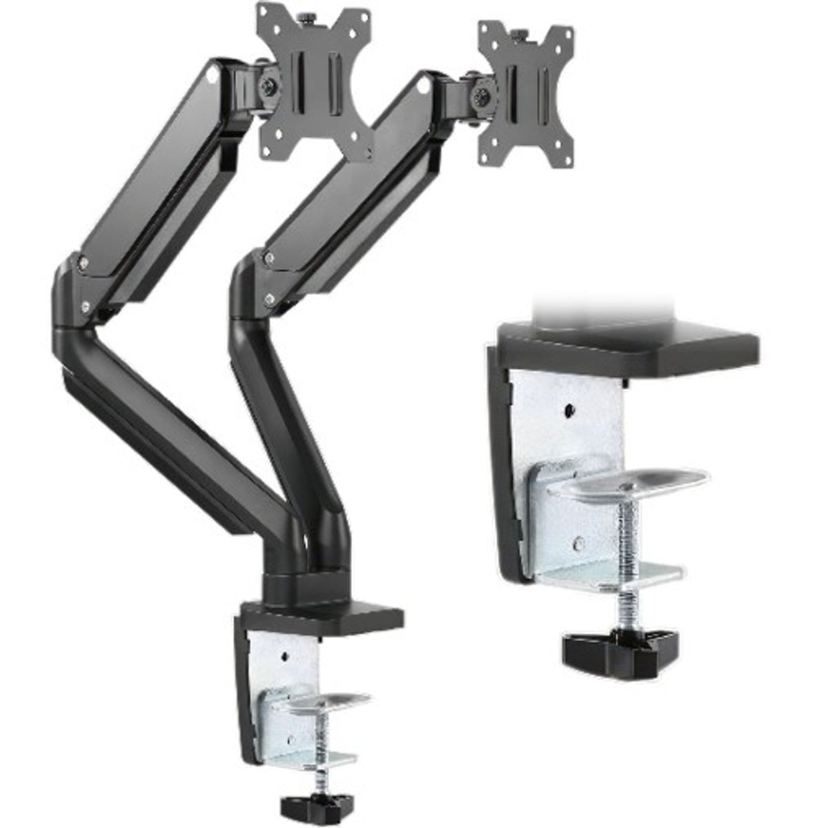 EMETRES - Soporte Brazo Doble Para Monitor 17 a 32 Pulgadas Emetres Color Negro