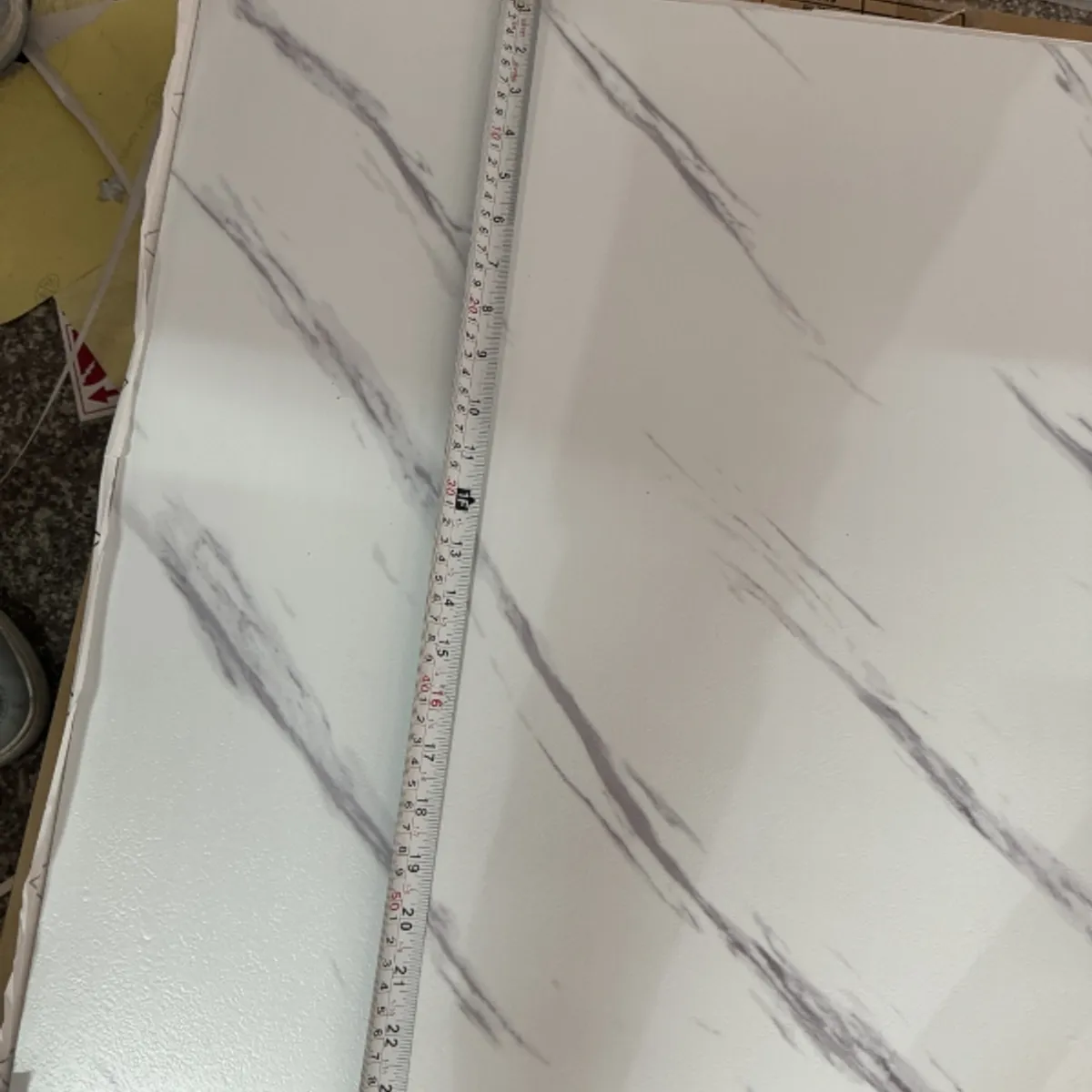 TOLVA - Pack 10 unidades revestimiento de PVC tipo marmol alta calidad 60x60