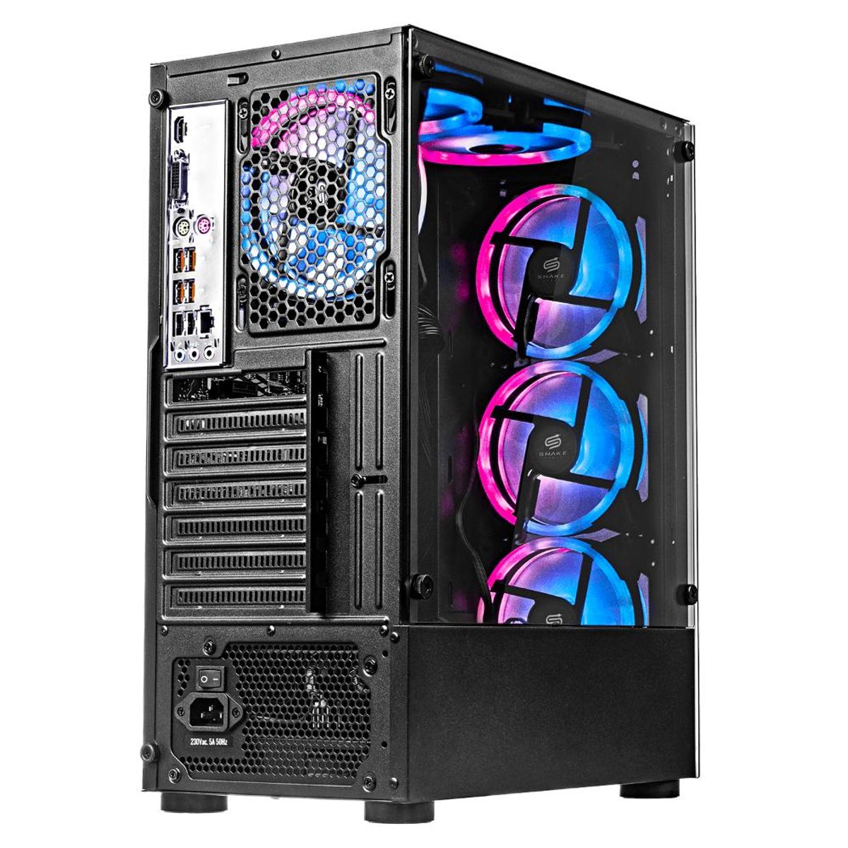 SNAKE GAMER - Pc Gamer Cobra V4 I5-12400F RTX 3050 512GB SSD 16GB RAM Windows 11 Pro