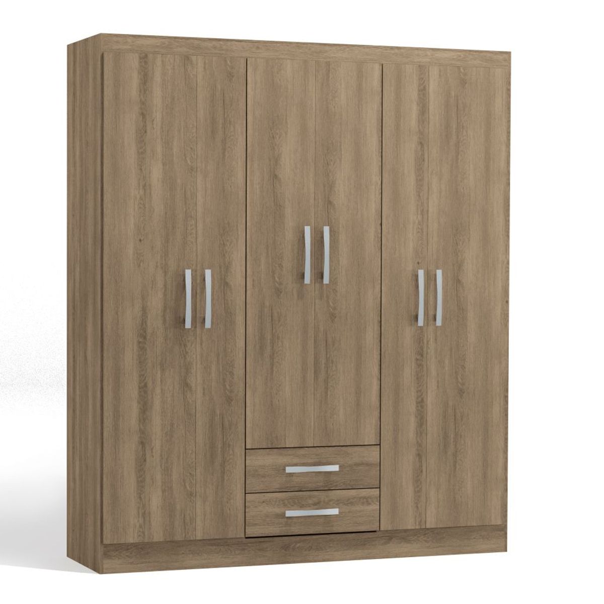 ROCA - Clóset Formosa 6 puertas+ 2 cajones - Nogal