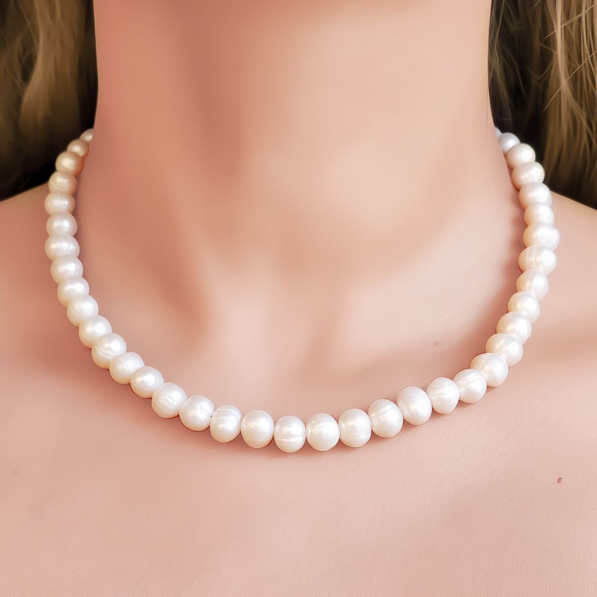 COGGIOLA - Collar Perlas De Río Frida Plata Fina 925