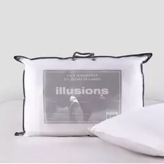 ILUSSIONS - Set De 2 Almohadas Ilussion Pluma De Ganso15% Pecho 50x70