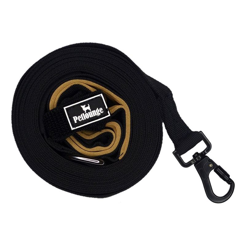 PETLOUNGE - Correa De Paseo Adiestramiento Perros Petlounge 3m Negra