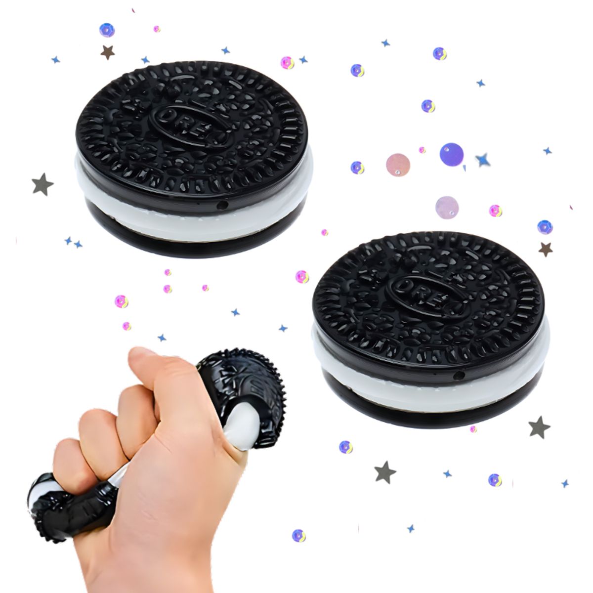 GENERICO - Juguetes Squishys Oreo Kawaii Antiestrés Pegajoso Set 2