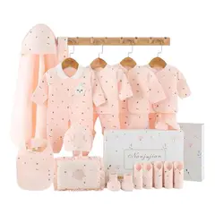LUBABYCAS - Pack Ajuar Bebé Ropa 24 Piezas Rosado