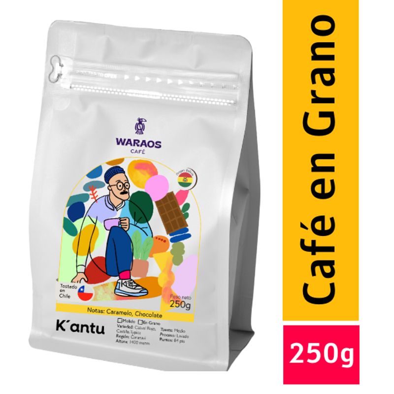 GENERICO - Waraos Café K´antu 250g En Grano