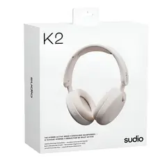 SUDIO - Audífonos Premium K2 BT Hybrid ANC White 60h Autonomía - Blanco