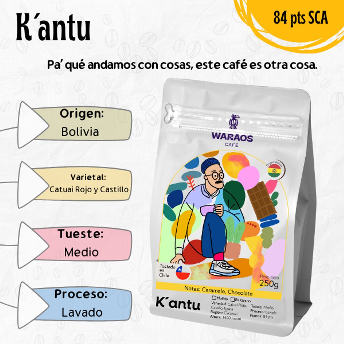 GENERICO - Waraos Café K´antu 250g Molido