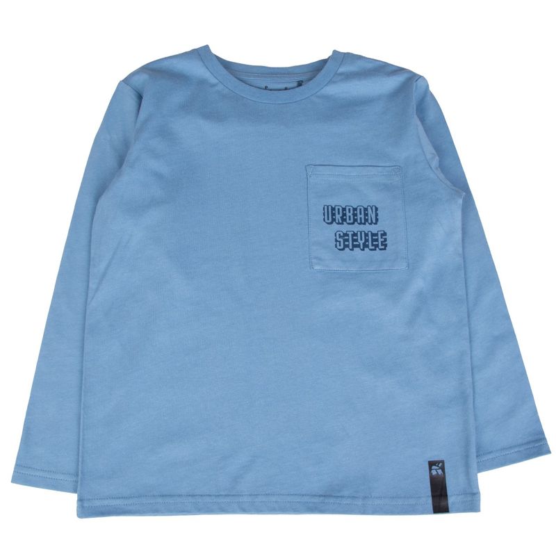 PILLIN - Polera Niño Azul Piedra Pillin PVB602-25AZP  - Azul