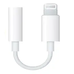 GENERICO - Adaptador Lightning Para iPhone A Jack 35mm Para Audifono Color Blanco