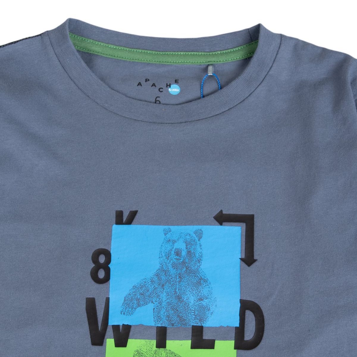 PILLIN - Polera Niño Gris Pillin (PVB630-25GRI )
