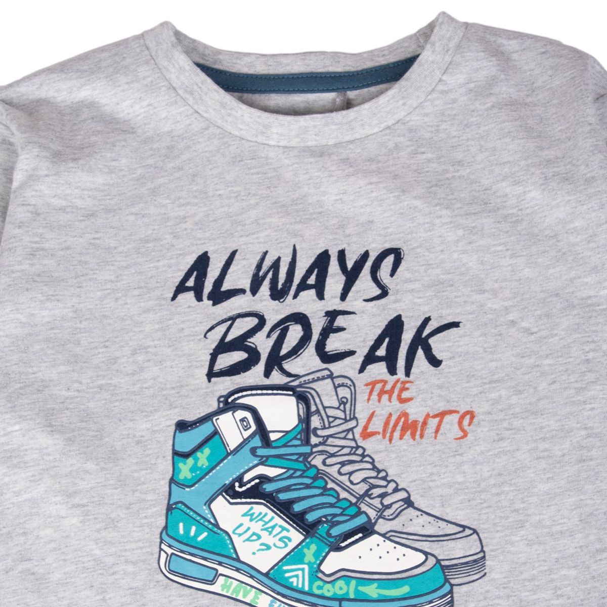 PILLIN - Polera Niño Melange Pillin PVB601-25MLG  - Gris