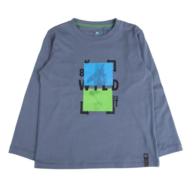 PILLIN - Polera Niño Gris Pillin PVB630-25GRI  - Gris