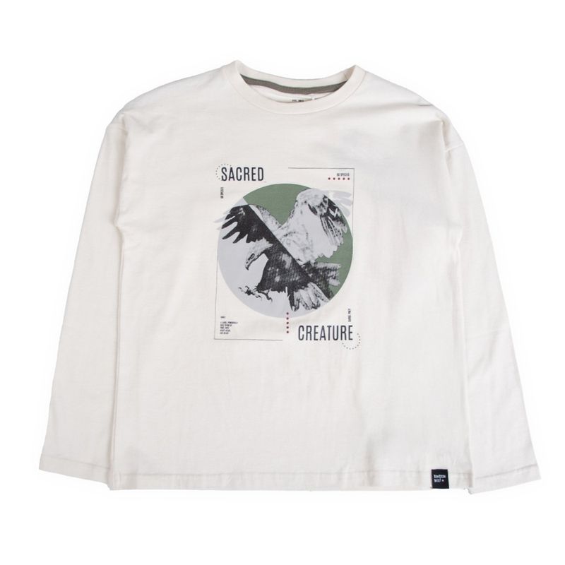 PILLIN - Polera Niño Beige Pillin TVB604-25BEI  - Blanco