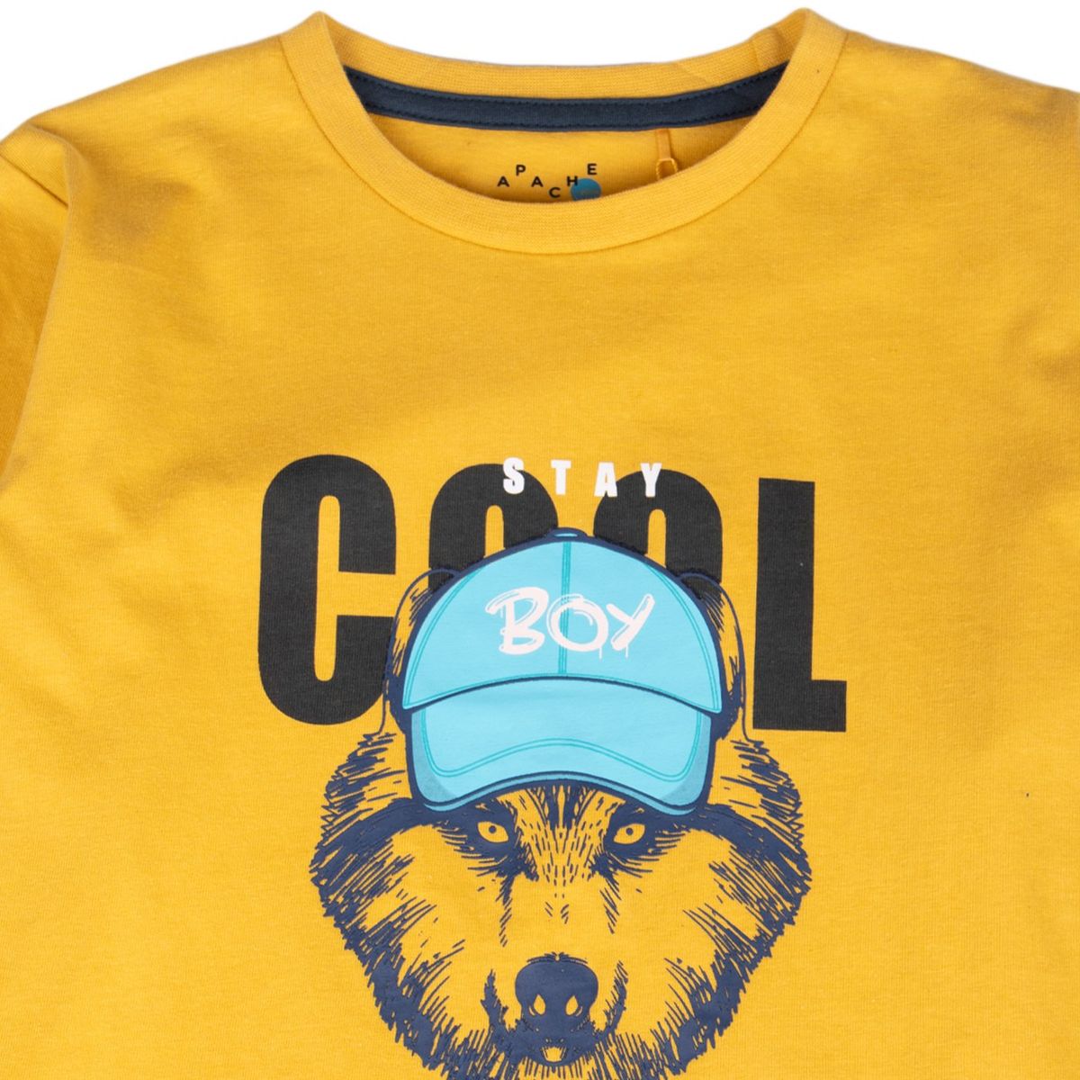 PILLIN - Polera Niño Mostaza Pillin (PVB601-25MOS )