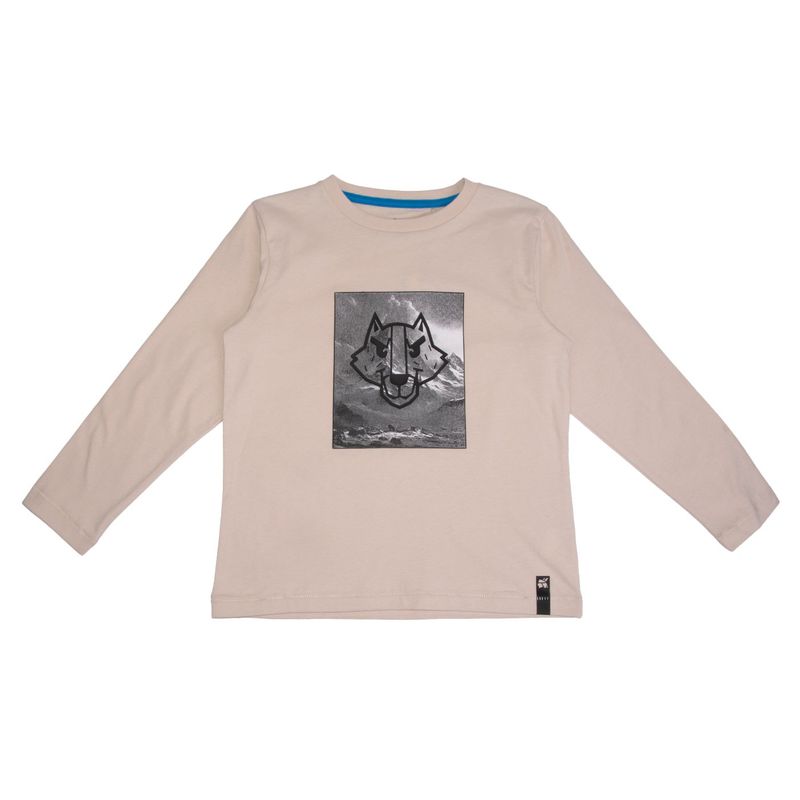 PILLIN - Polera Niño Arena Pillin PVB630-25ARE  - Café