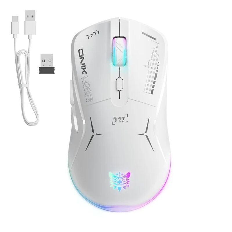 ONIKUMA - Mouse Gamer Inalambricos 4800 dpi Recargable ONIKUMA CW917 Blanco