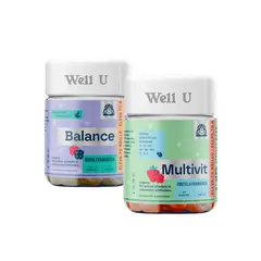 WELL U - PACK X 2 GOMITAS BALANCE 60UN + MULTIVIT 60UN