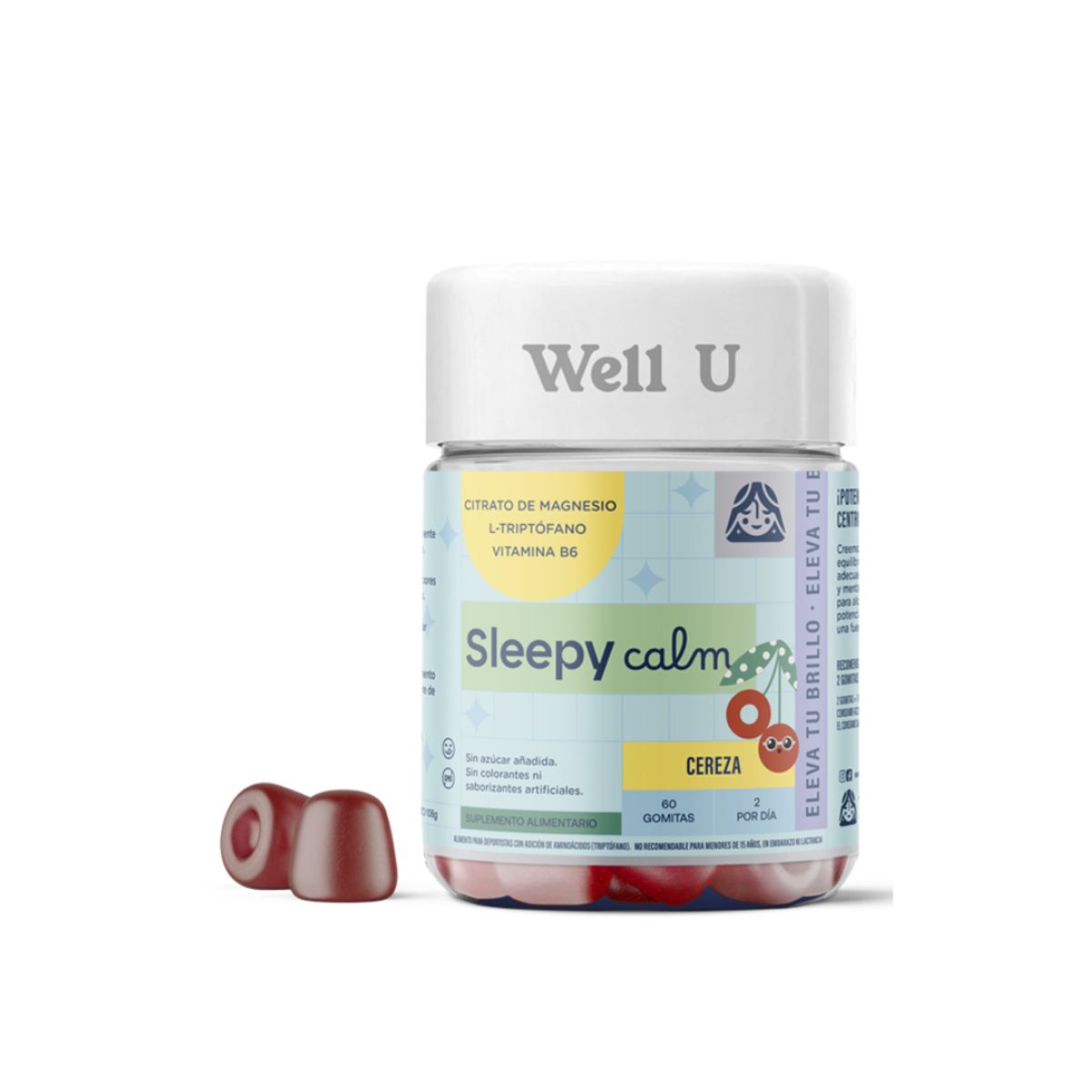 WELL U - GOMITAS CITRATO DE MAGNESIO SLEEPY CALM 60U WELL U