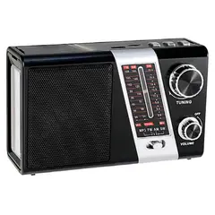 TECNOLAB - Radio Portatil Recargable Linterna Carga Solar Tenolab TL635