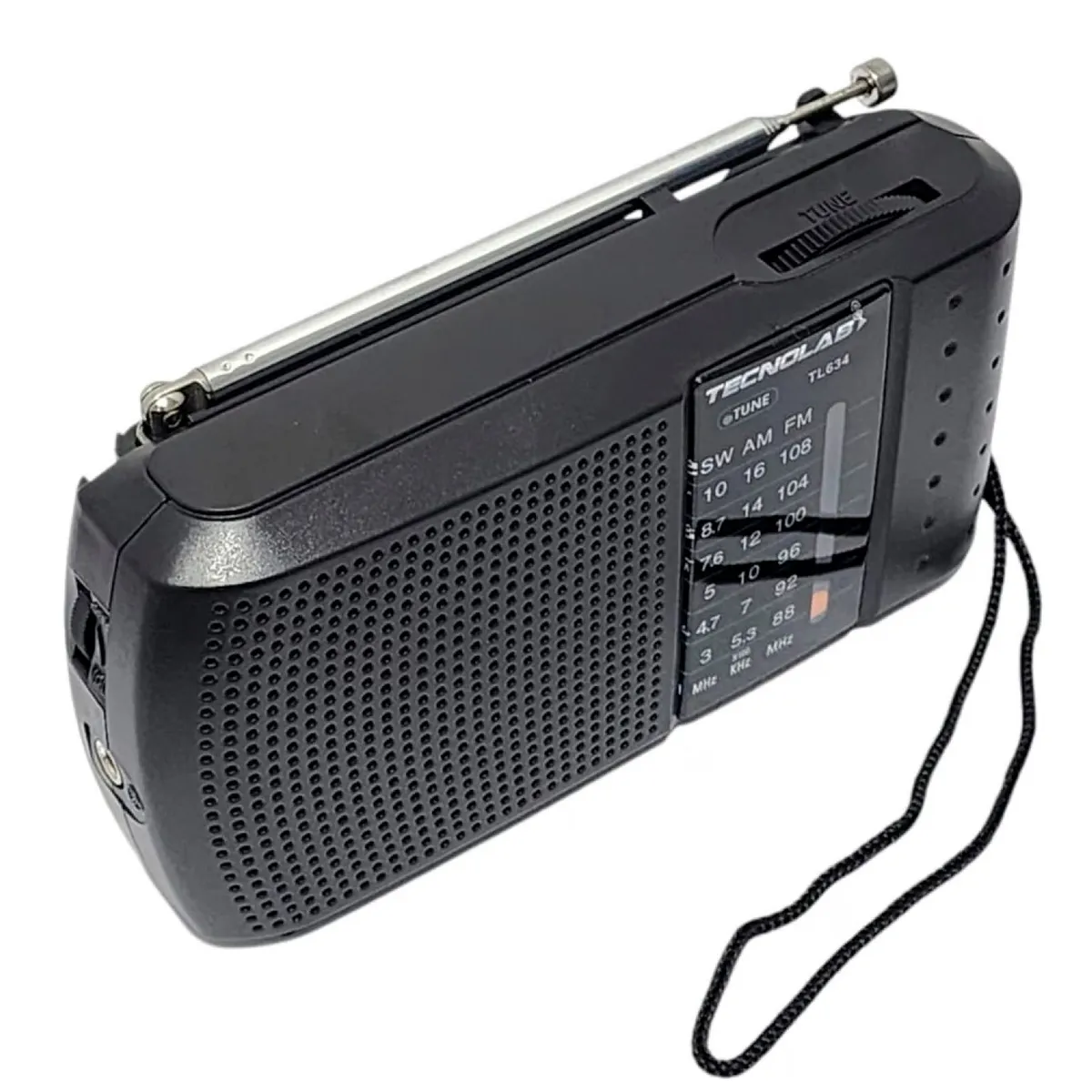 TECNOLAB - Radio Portatil Am/Fm 3W Con Entrada Audifonos Tecnolab TL634