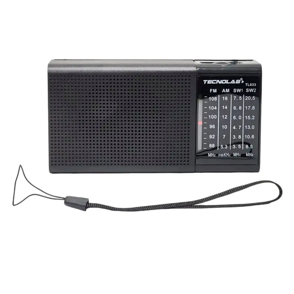TECNOLAB - Radio Portatil Am/Fm 3W Con Entrada Audifonos Tecnolab TL633