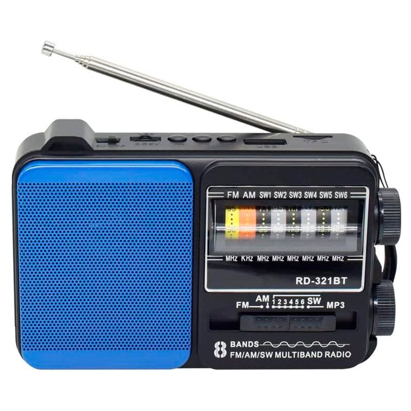 TECNOLAB - Radio Portatil 5W Recargable USB Con Linterna Tenolab TL652